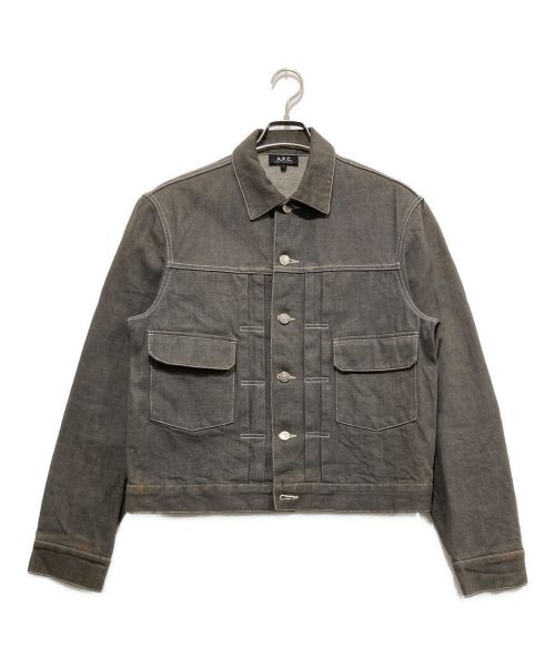 A.P.C.（アーペーセー）A.P.C. (アーペーセー) デニムジャケット ブラウン サイズ:1の古着・服飾アイテム