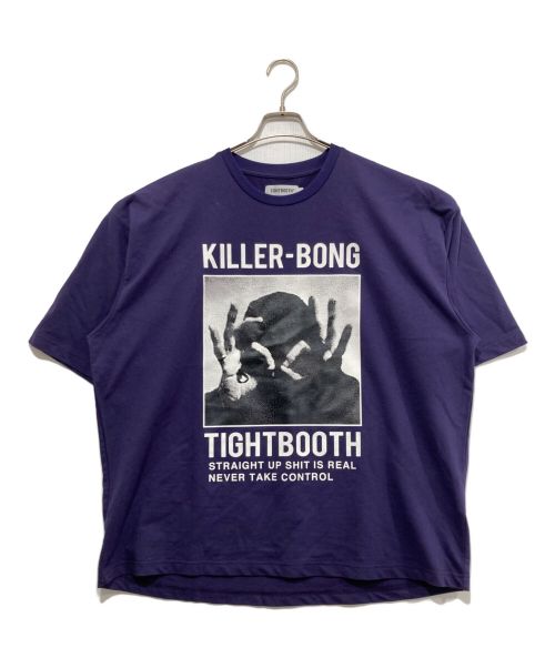 TIGHTBOOTH PRODUCTION（タイトブースプロダクション）TIGHTBOOTH PRODUCTION (タイトブースプロダクション) ハンドサイン Tシャツ パープル サイズ:Lの古着・服飾アイテム