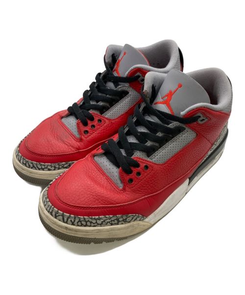 NIKE（ナイキ）NIKE (ナイキ) AIR JORDAN3 レッド サイズ:27の古着・服飾アイテム