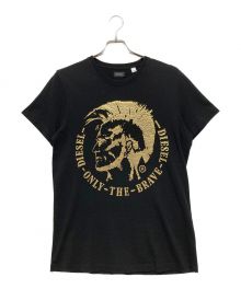 DIESEL（ディーゼル）の古着「プリントTシャツ」｜ブラック