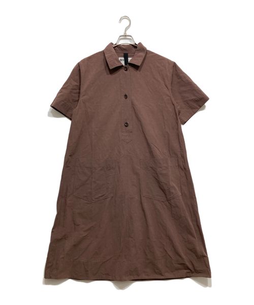 MHL（エムエイチエル）MHL (エムエイチエル) COTTON LINEN PLAIN WEAVEワンピース ブラウン サイズ:1の古着・服飾アイテム