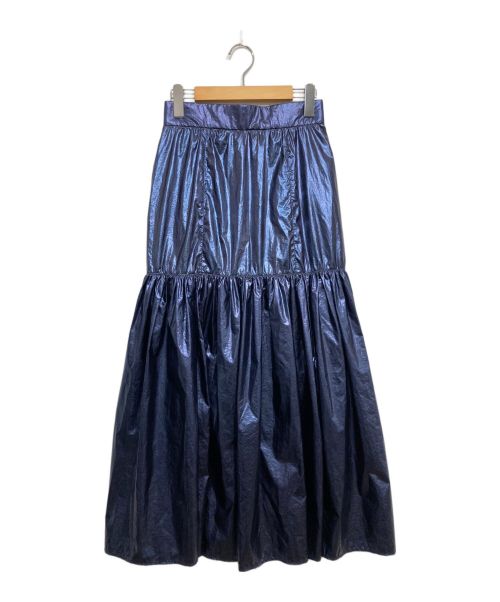 MAISON SPECIAL（メゾンスペシャル）MAISON SPECIAL (メゾンスペシャル) Metallic Maxi Skirt ネイビー サイズ:FREEの古着・服飾アイテム