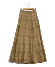 CLANE（クラネ）の古着「CLASSIC FLARE LONG SKIRT」｜ブラウン