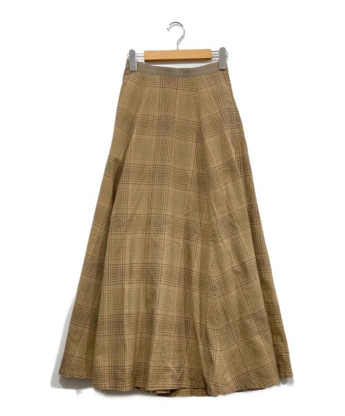 CLANE（クラネ）CLANE (クラネ) CLASSIC FLARE LONG SKIRT ブラウンの古着・服飾アイテム