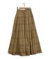 CLANE (クラネ) CLASSIC FLARE LONG SKIRT ブラウン：3980円