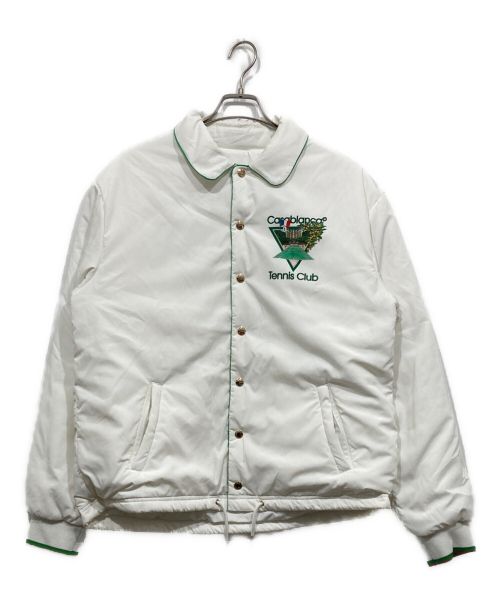 CASABLANCA（カサブランカ）CASABLANCA (カサブランカ) TENNIS CLUB ICON COACH Jacket ホワイト サイズ:Lの古着・服飾アイテム