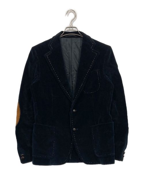 KOLOR（カラー）KOLOR (カラー) エルボーパッチコーデュロイテーラードジャケット ネイビー サイズ:2の古着・服飾アイテム