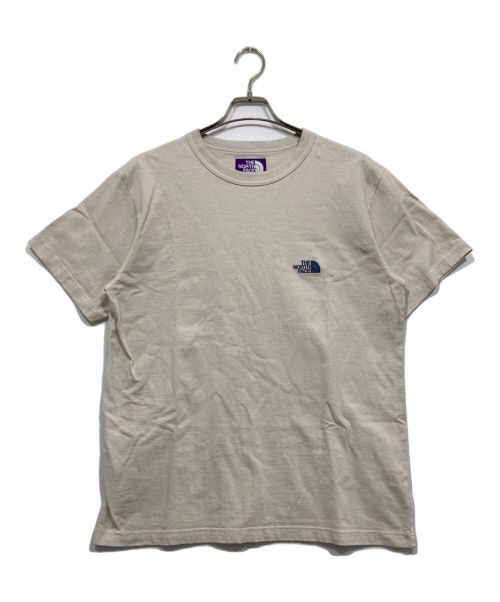 THE NORTHFACE PURPLELABEL（ザ・ノースフェイス パープルレーベル）THE NORTHFACE PURPLELABEL (ザ・ノースフェイス パープルレーベル) 7oz Printed Embroidery Tee ベージュ サイズ:Mの古着・服飾アイテム