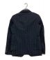 COMME des GARCONS HOMME DEUX (コムデギャルソン オム ドゥ) レイヤードデザイン ストライプテーラードジャケット ネイビー サイズ:S：26000円