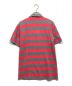 FRED PERRY (フレッドペリー) COMME des GARCONS SHIRT (コムデギャルソンシャツ) ボーダーポロシャツ グレー×ピンク サイズ:S：5000円