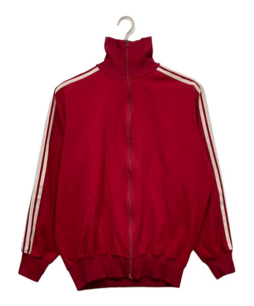 adidas（アディダス）adidas (アディダス) ヴィンテージノーマークトラックジャケット レッド サイズ:9の古着・服飾アイテム