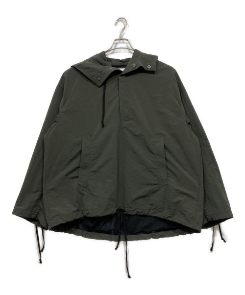 MAISON SPECIAL（メゾンスペシャル）MAISON SPECIAL (メゾンスペシャル) Washed Nylon PO Anorak Hoodie グリーン サイズ:SIZE 01の古着・服飾アイテム