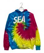 WIND AND SEAウィンド アンド シー）の古着「レインボータイダイプルオーバー/PULLOVER PARKA TIEDYE」｜マルチカラー