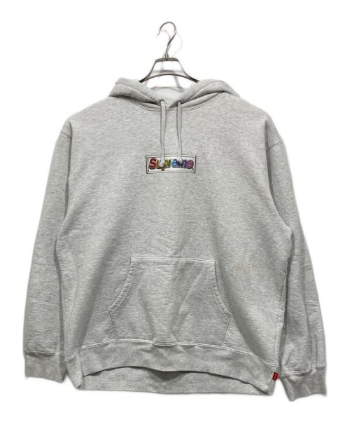 SUPREME（シュプリーム）SUPREME (シュプリーム) Bling Box Logo Hooded Sweatshirt グレー サイズ:XLの古着・服飾アイテム