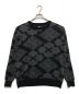 BUDS POOL（バッズプール）の古着「花罰家紋 コットンニット ジャカードセーター / COTTON KNIT JACQUARD SWEATER」｜ブラック