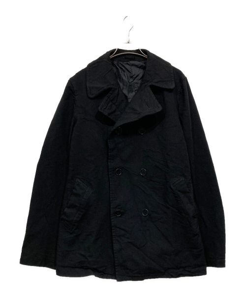 COMME des GARCONS HOMME（コムデギャルソン オム）COMME des GARCONS HOMME (コムデギャルソン オム) ポリ縮絨Pコート ブラック サイズ:Mの古着・服飾アイテム