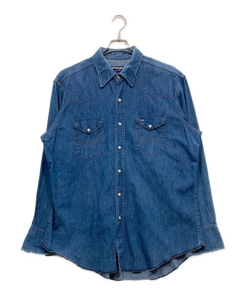 Wrangler（ラングラー）Wrangler (ラングラー) デニムウエスタンシャツ インディゴ サイズ:171/2×35の古着・服飾アイテム