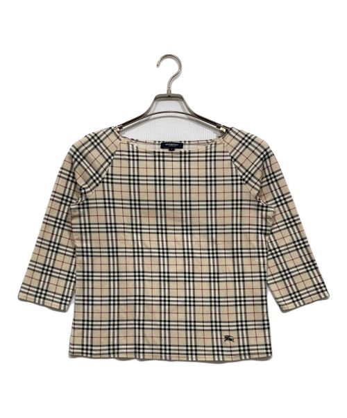 BURBERRY（バーバリー）BURBERRY (バーバリー) ノヴァチェックカットソー ベージュ サイズ:2の古着・服飾アイテム