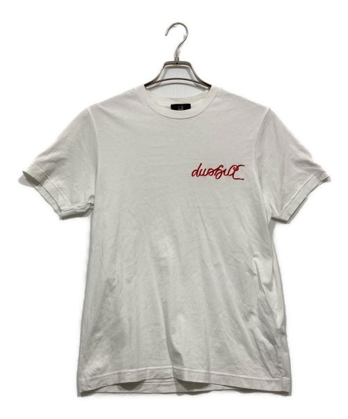 dunhill（ダンヒル）dunhill (ダンヒル) ロゴ刺繍Tシャツ ホワイト サイズ:Sの古着・服飾アイテム