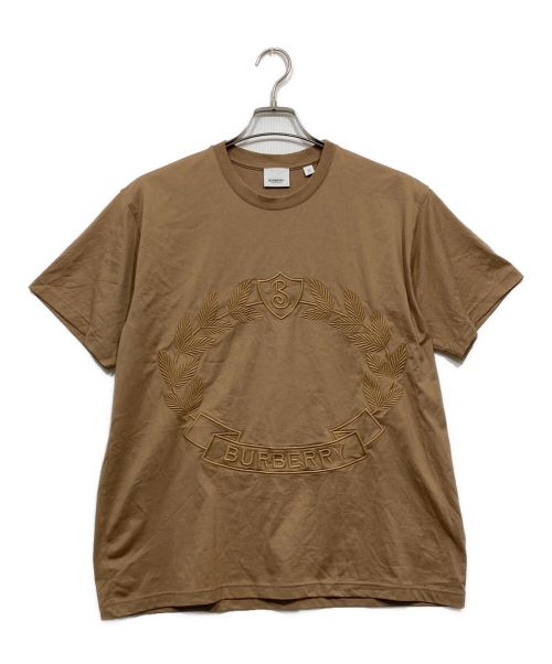 BURBERRY（バーバリー）BURBERRY (バーバリー) エンブロイダリーロゴ Tシャツ ブラウン サイズ:XSの古着・服飾アイテム