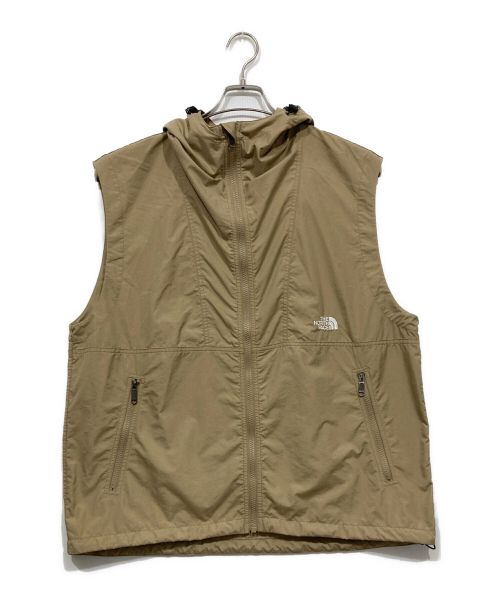 THE NORTH FACE（ザ ノース フェイス）THE NORTH FACE (ザ ノース フェイス) コンパクトフーデッドベスト カーキ サイズ:Lの古着・服飾アイテム