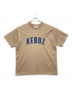 KEBOZケボズ）の古着「オーバーサイズロゴTシャツ」｜ベージュ