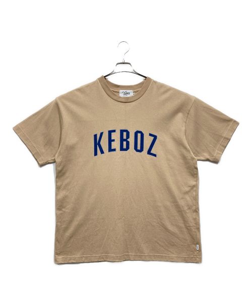 KEBOZ（ケボズ）KEBOZ (ケボズ) オーバーサイズロゴTシャツ ベージュ サイズ:Mの古着・服飾アイテム