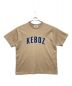 KEBOZ（ケボズ）の古着「オーバーサイズロゴTシャツ」｜ベージュ