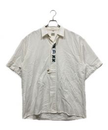 Disher（ディッシャー）の古着「半袖チロリアンシャツ」｜ホワイト