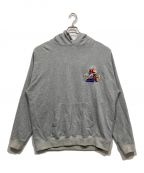 MAYOメイヨー）の古着「Embroidery Hoodie パーカー」｜グレー