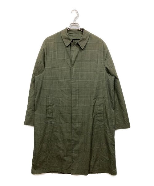 BRENT（ブレント）BRENT (ブレント) チェックステンカラーコート グリーン サイズ:サイズ表記なしの古着・服飾アイテム