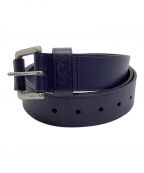 POLO RALPH LAURENポロ・ラルフローレン）の古着「Signature Pony Leather Belt」｜ネイビー