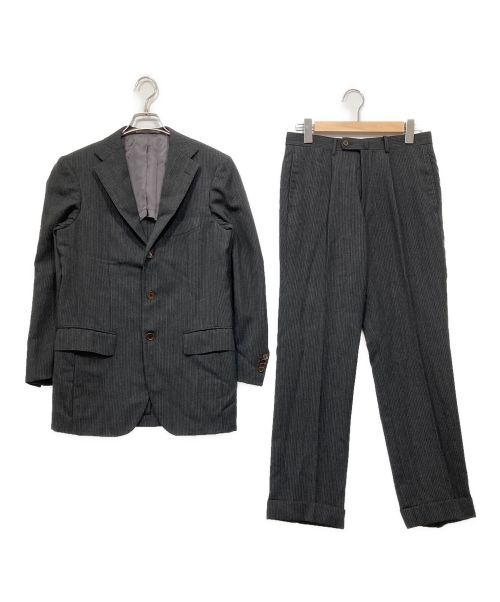 Sartoria Ring（サルトリアリング）Sartoria Ring (サルトリアリング) 段返り3Bストライプスーツ グレー サイズ:44の古着・服飾アイテム