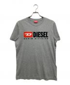 DIESELディーゼル）の古着「ロゴＴシャツ」｜グレー