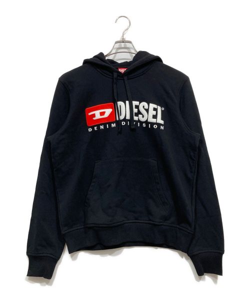 DIESEL（ディーゼル）DIESEL (ディーゼル) ロゴパーカー ブラック サイズ:Mの古着・服飾アイテム