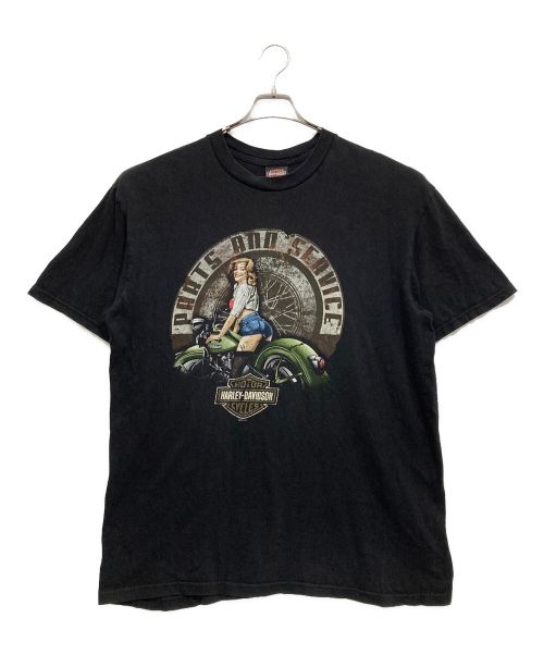 HARLEY-DAVIDSON（ハーレーダビッドソン）HARLEY-DAVIDSON (ハーレーダビッドソン) パーツ＆サービスTシャツ ブラック サイズ:XLの古着・服飾アイテム