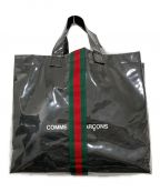 GUCCI×COMME des GARCONSグッチ×コムデギャルソン）の古着「シェリーラインPVCトートバッグ」｜ブラック