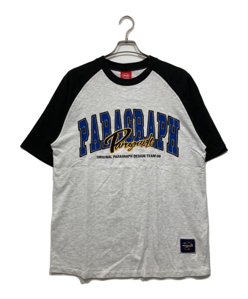 paragraph（パラグラフ）paragraph (パラグラフ) アーチロゴラグランTシャツ グレー サイズ:FREEの古着・服飾アイテム