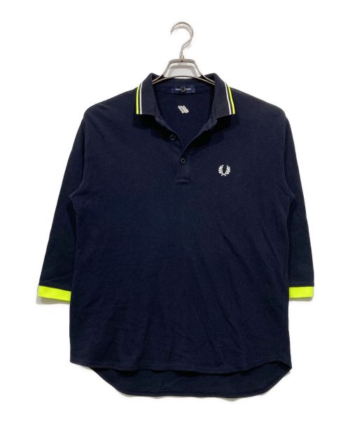 FRED PERRY（フレッドペリー）FRED PERRY (フレッドペリー) 七分袖ポロシャツ ネイビー サイズ:Mの古着・服飾アイテム