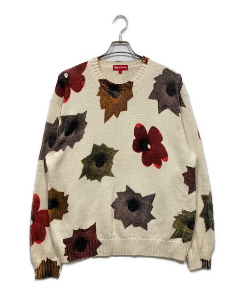 SUPREME（シュプリーム）Supreme (シュプリーム) Nate Lowman Sweater アイボリー サイズ:Lの古着・服飾アイテム