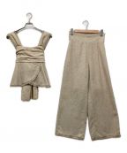 HER LIP TOハーリップトゥ）の古着「Tweed Fringed Summer Set」｜アイボリー