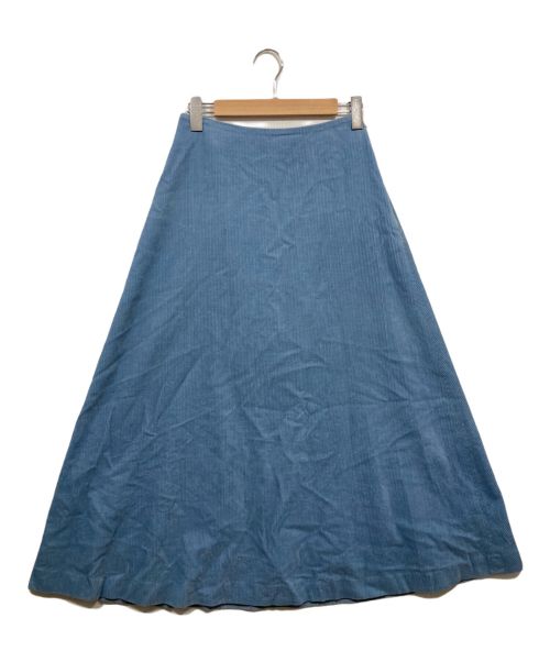 SACRA（サクラ）SACRA (サクラ) Corduroy Long Skirt スカイブルー サイズ:38の古着・服飾アイテム