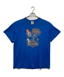 HARLEY-DAVIDSON（ハーレーダビッドソン）の古着「プリントTシャツ」｜ブルー