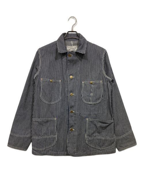 Schott（ショット）Schott (ショット) ヒッコリーカバーオール ブラック サイズ:Mの古着・服飾アイテム