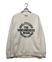 HIDE AND SEEK（ハイドアンドシーク）の古着「Circle Logo SweatShirt」｜アイボリー