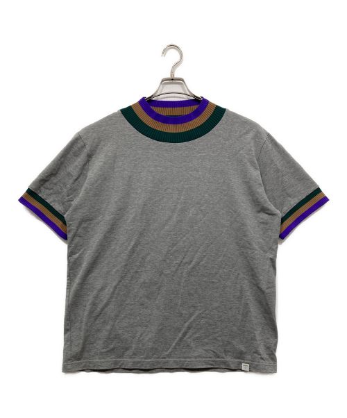 kolor/BEACON（カラービーコン）kolor/BEACON (カラービーコン) RINGER TEE グレー サイズ:3の古着・服飾アイテム