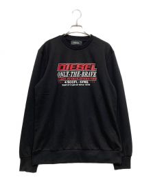 DIESEL（ディーゼル）の古着「プリントスウェット」｜ブラック