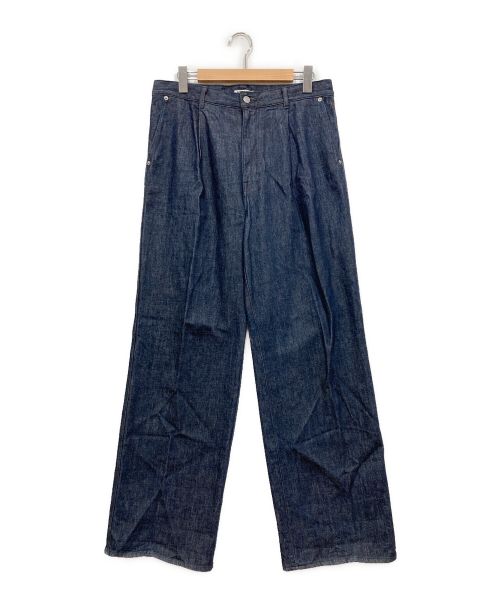 AURALEE（オーラリー）AURALEE (オーラリー) HARD TWIST DENIM WIDE SLACKS インディゴ サイズ:5の古着・服飾アイテム