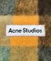 Acne studios (アクネ ストゥディオス) モヘアチェックスカーフ オレンジ：20000円