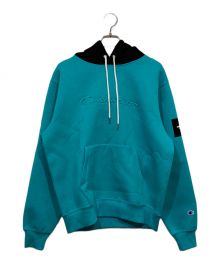 Champion×ATMOS（チャンピオン×アトモス）の古着「LAB WRAPAIR P/O HOODED SWEATSHIRT GREY」｜グリーン